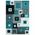 United Weavers Of America 5 ft. 3 in. x 7 ft. 6 in. Bristol Cicero Turquoise Rectangle Area Rug 2050 10269 69